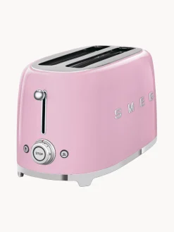 Discount Smeg Grille-pain 4 tranches 50's Style Rose, haute brillance