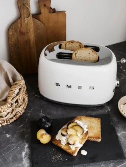 Online Smeg Grille-pain 2 tranches 50's Style Blanc, haute brillance
