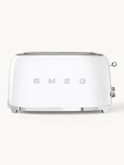 Best Smeg Grille-pain 4 tranches 50's Style Blanc, haute brillance