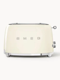 Best Smeg Grille-pain 2 tranches 50's Style Blanc crème, haute brillance