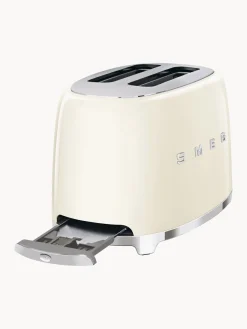Best Smeg Grille-pain 2 tranches 50's Style Blanc crème, haute brillance