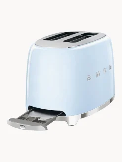 New Smeg Grille-pain 2 tranches 50's Style Bleu ciel, haute brillance