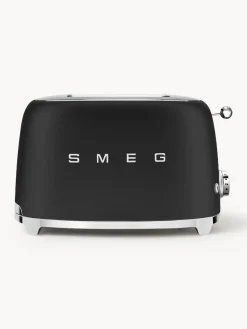 Best Smeg Grille-pain 2 tranches 50's Style Noir, mat
