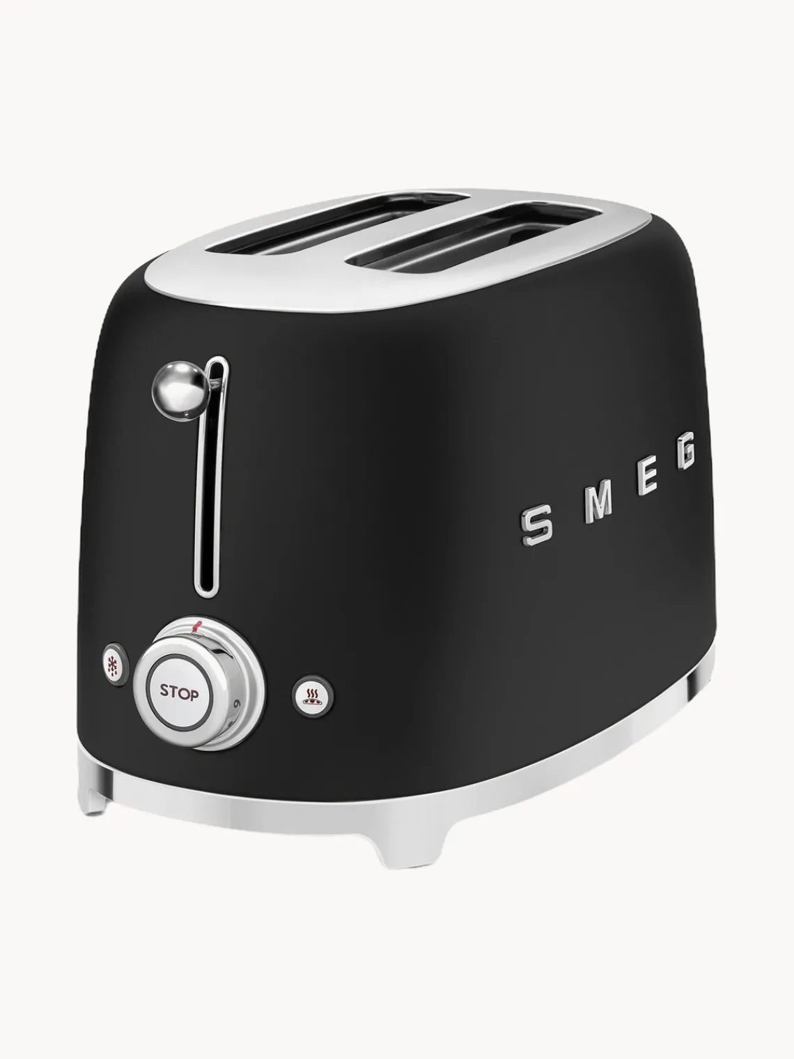 Best Smeg Grille-pain 2 tranches 50's Style Noir, mat