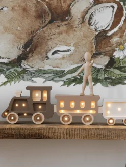 Sale Little Lights Handgefertigte LED-Kinderzimmerlampe Space Rocket mit Timerfunktion und Fernbedienung, dimmbar