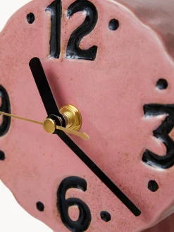 Discount HKLIVING Horloge à poser peints à la main en céramique Retro