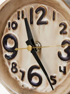 Discount HKLIVING Horloge à poser peints à la main en céramique Retro