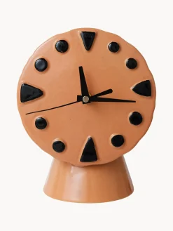 Sale HKLIVING Horloge à poser peints à la main en céramique Retro