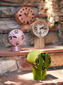 Best HKLIVING Horloge à poser peints à la main en céramique Retro