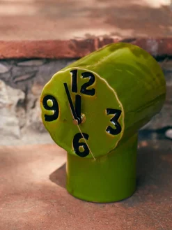 Best HKLIVING Horloge à poser peints à la main en céramique Retro