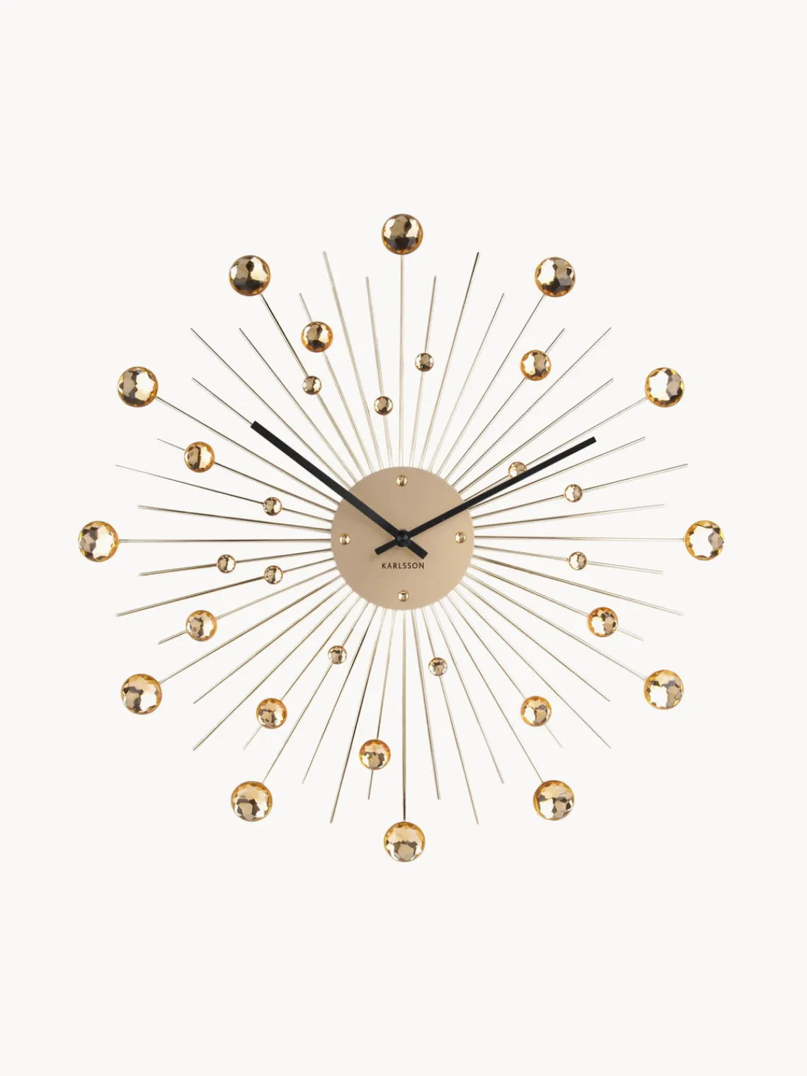 Clearance Karlsson Horloge murale Sunburst Doré