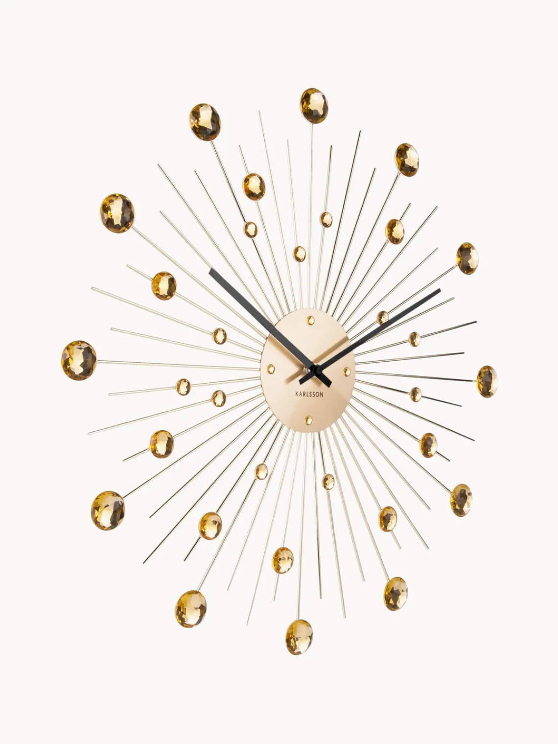 Clearance Karlsson Horloge murale Sunburst Doré