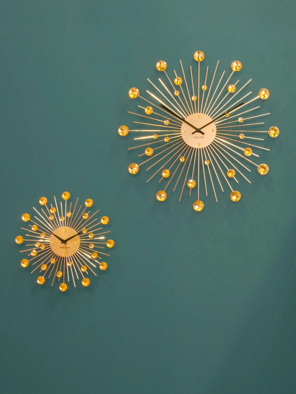 Clearance Karlsson Horloge murale Sunburst Doré