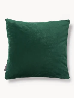 Hot Magma Housse de coussin 40x40 en velours à relief Nobless Vert foncé
