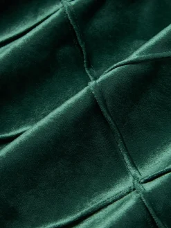 Hot Magma Housse de coussin 40x40 en velours à relief Nobless Vert foncé