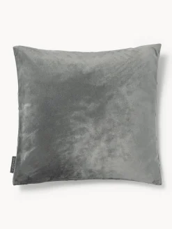 New Magma Housse de coussin 50x50 en velours à relief Nobless Gris foncé