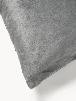 New Magma Housse de coussin 50x50 en velours à relief Nobless Gris foncé