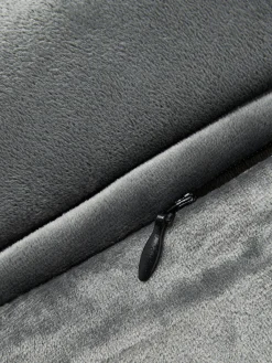 New Magma Housse de coussin 50x50 en velours à relief Nobless Gris foncé