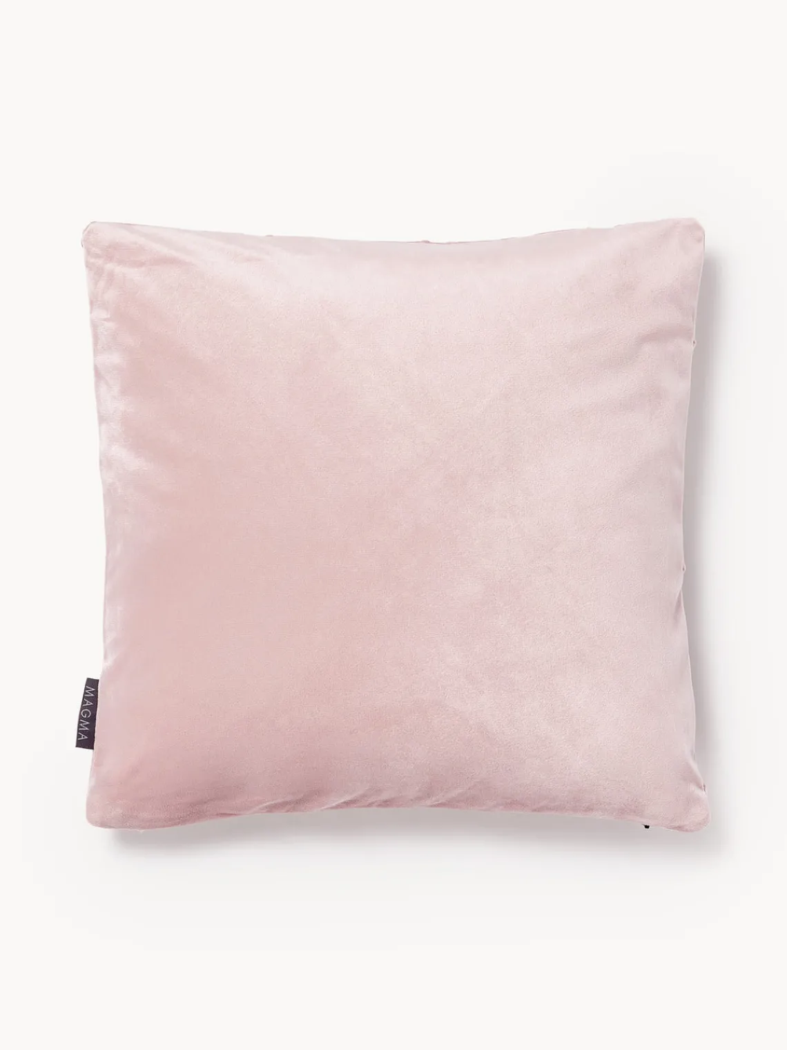 Outlet Magma Housse de coussin 50x50 en velours à relief Nobless Rose pâle