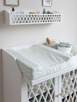 Clearance Cam Cam Copenhagen Housse de matelas à langer en coton bio Green Leaves