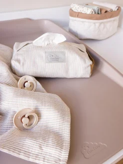 Fashion Cam Cam Copenhagen Housse pour lingettes humides en coton bio Camel