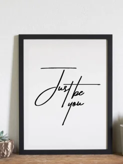 Outlet Any Image Impression numérique encadrée Just be You