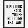 Best Any Image Impression numérique encadrée Don't Look Back