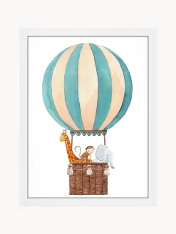 Online Any Image Impression numérique encadrée Balloon with Animals