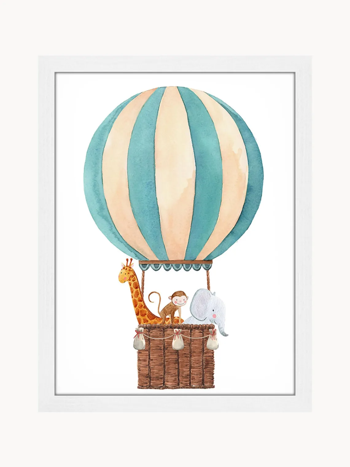 Online Any Image Impression numérique encadrée Balloon with Animals