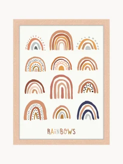 New Any Image Impression numérique encadrée All the Rainbows