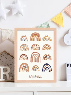New Any Image Impression numérique encadrée All the Rainbows