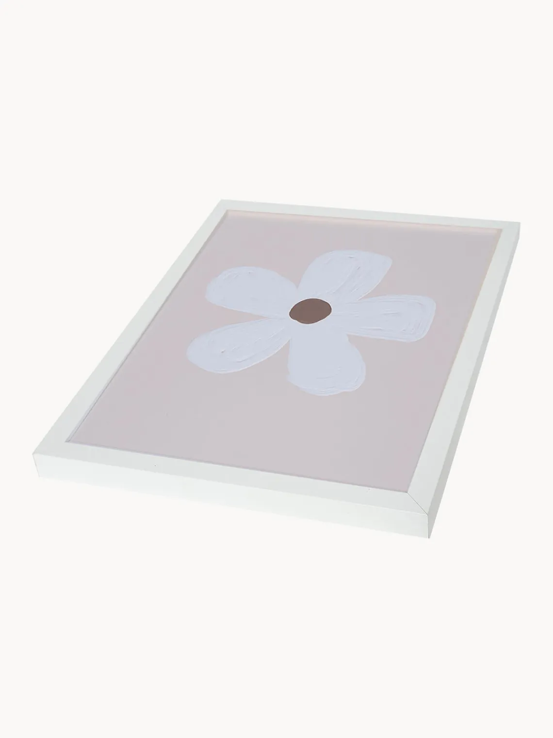 Hot Any Image Impression numérique encadrée blanc Flower