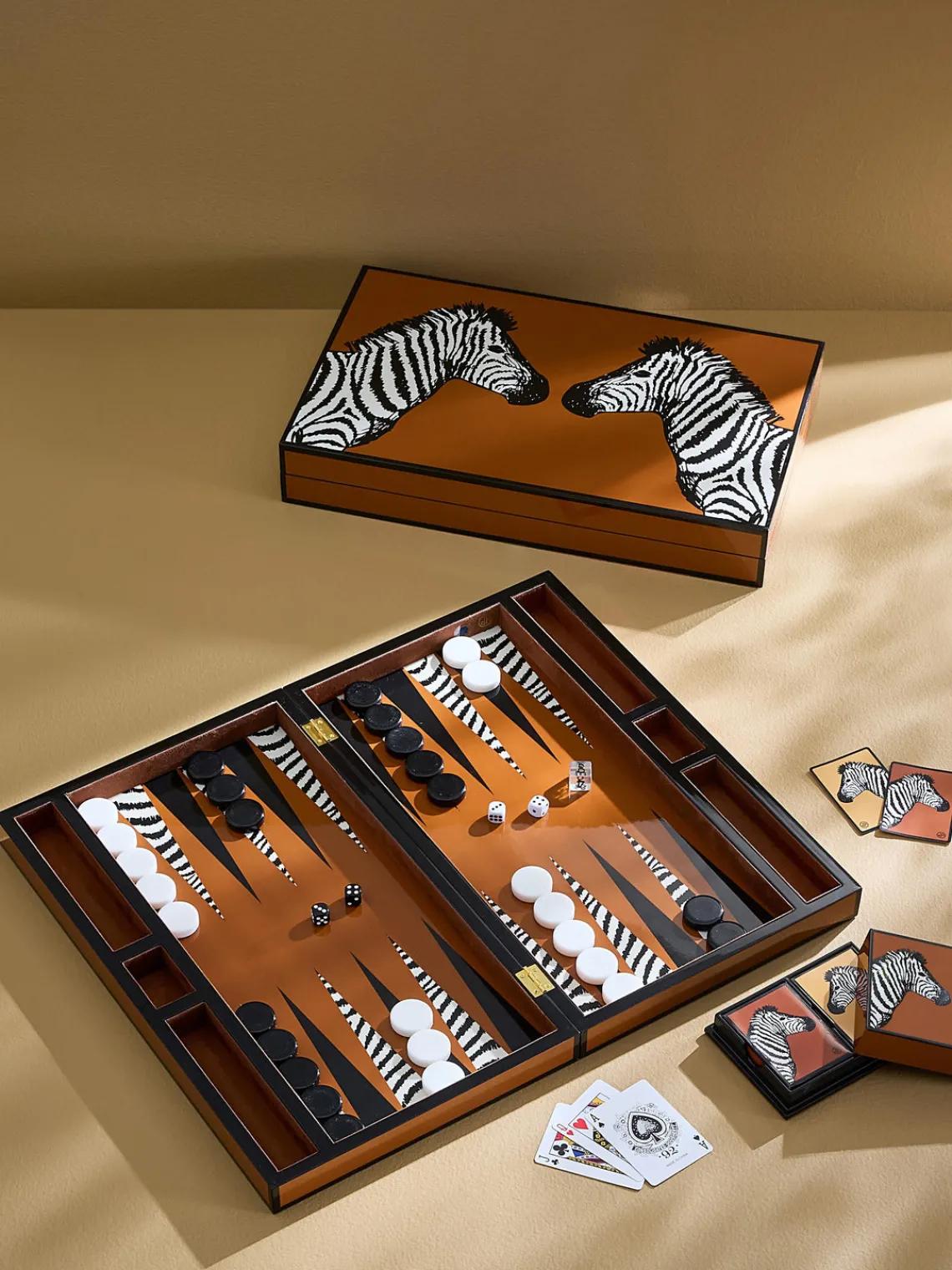 Discount Jonathan Adler Jeu du backgammon Zebra