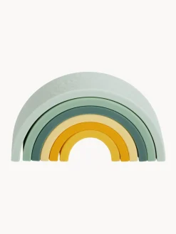 Hot A Little Lovely Company Jouet à empiler Rainbow Tons verts et jaunes