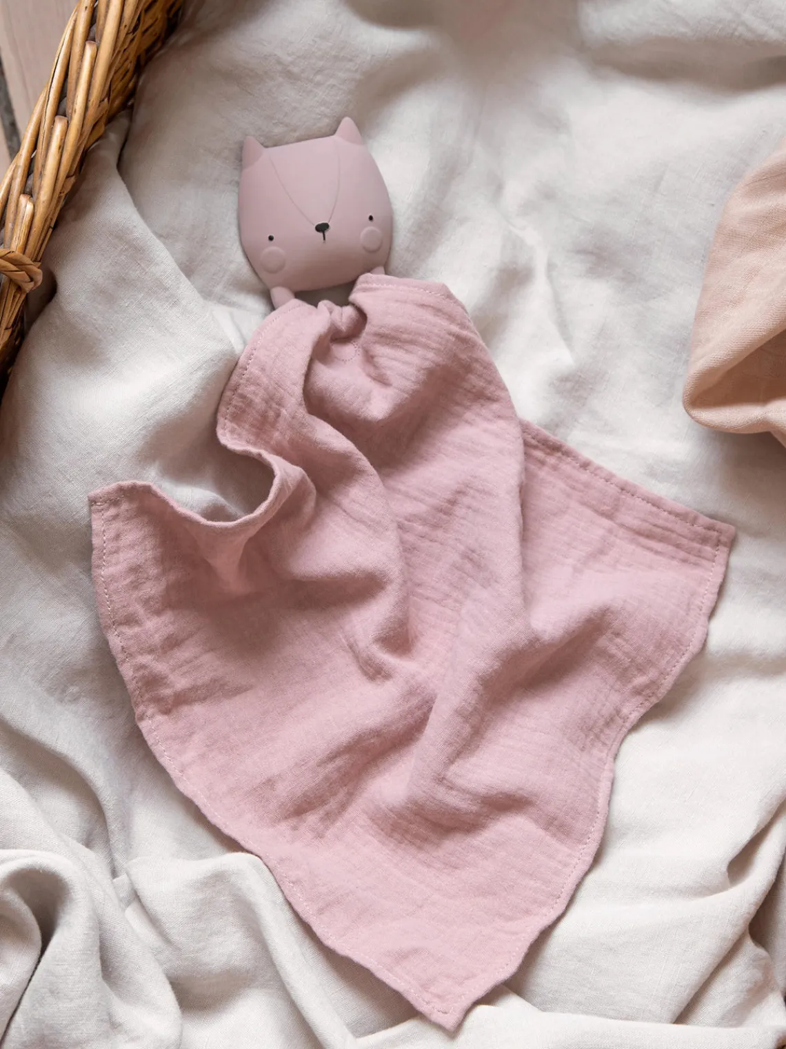 Online Sebra Jouet de dentition avec doudou Comforter Rose pâle