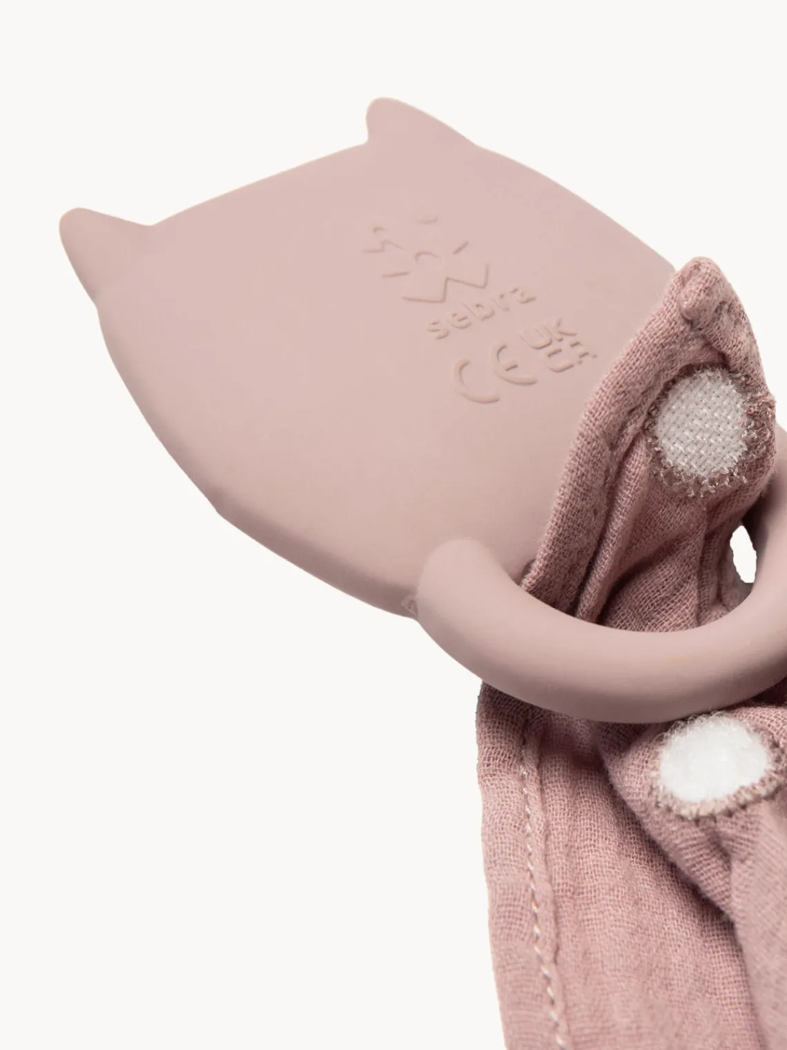 Online Sebra Jouet de dentition avec doudou Comforter Rose pâle
