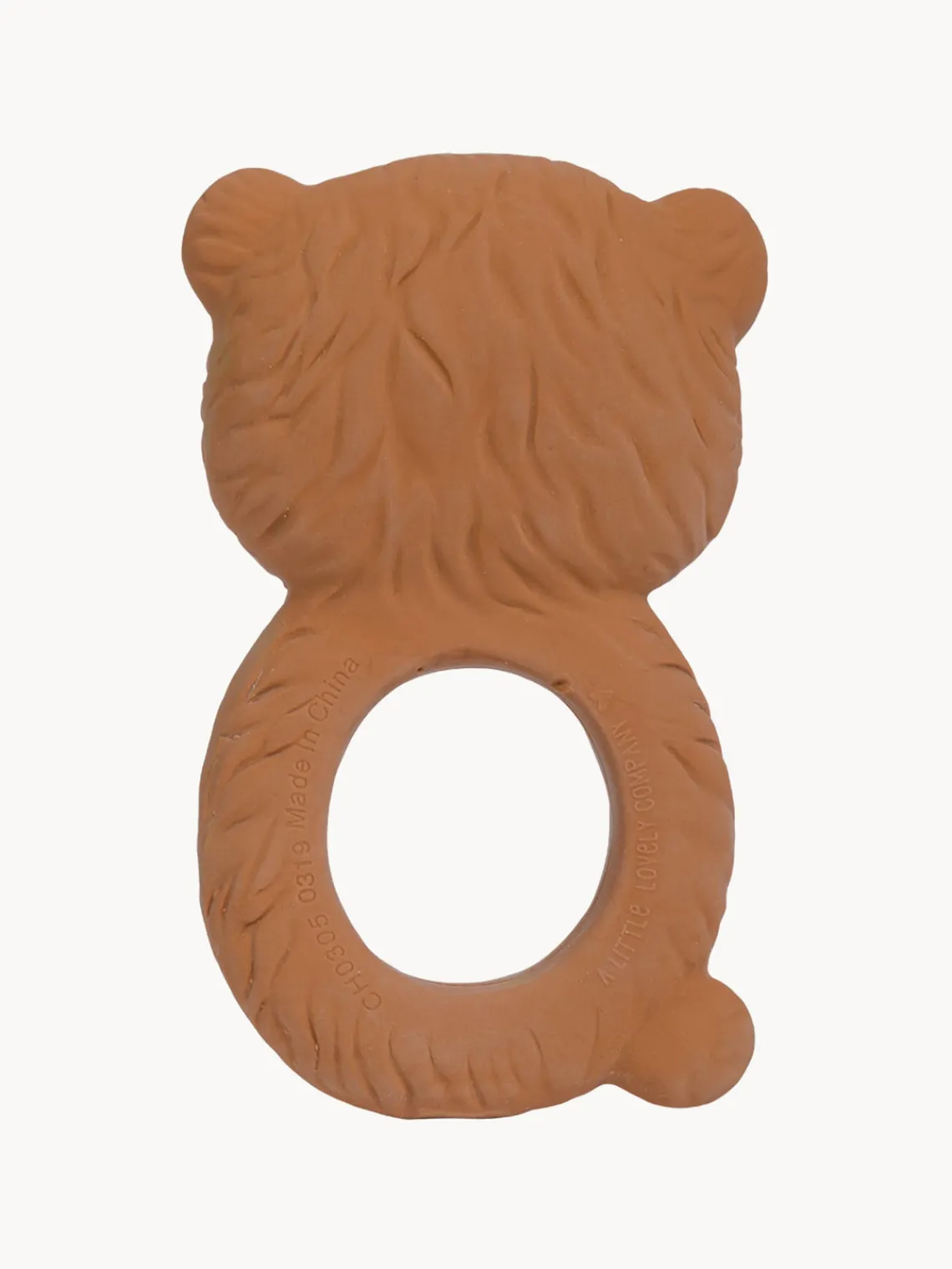 Hot A Little Lovely Company Jouet de dentition en caoutchouc naturel Bear Brun