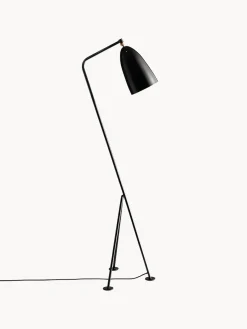 Hot GUBI Lampadaire Gräshoppa Noir, laiton