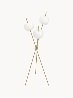Outlet kdln Lampadaire soufflé bouche Kushi, intensité lumineuse variable Doré