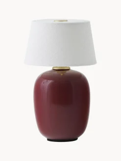 Hot Audo Copenhagen Lampe à poser avec port USB et intensité variable Torso Blanc, lie de vin
