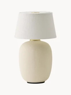 Hot Audo Copenhagen Lampe à poser avec port USB et intensité variable Torso Blanc crème, blanc cassé