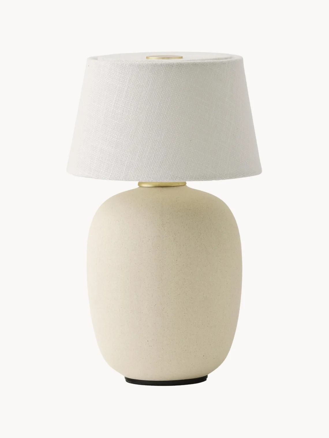 Hot Audo Copenhagen Lampe à poser avec port USB et intensité variable Torso Blanc crème, blanc cassé