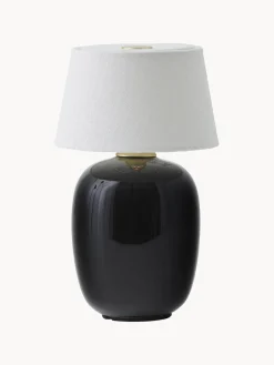 Best Audo Copenhagen Lampe à poser avec port USB et intensité variable Torso Blanc, noir