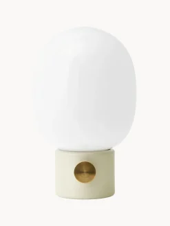 Sale Audo Copenhagen Lampe à poser avec port USB JWDA, intensité lumineuse variable Blanc, beige clair, doré