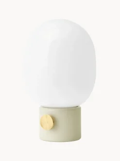 Sale Audo Copenhagen Lampe à poser avec port USB JWDA, intensité lumineuse variable Blanc, beige clair, doré