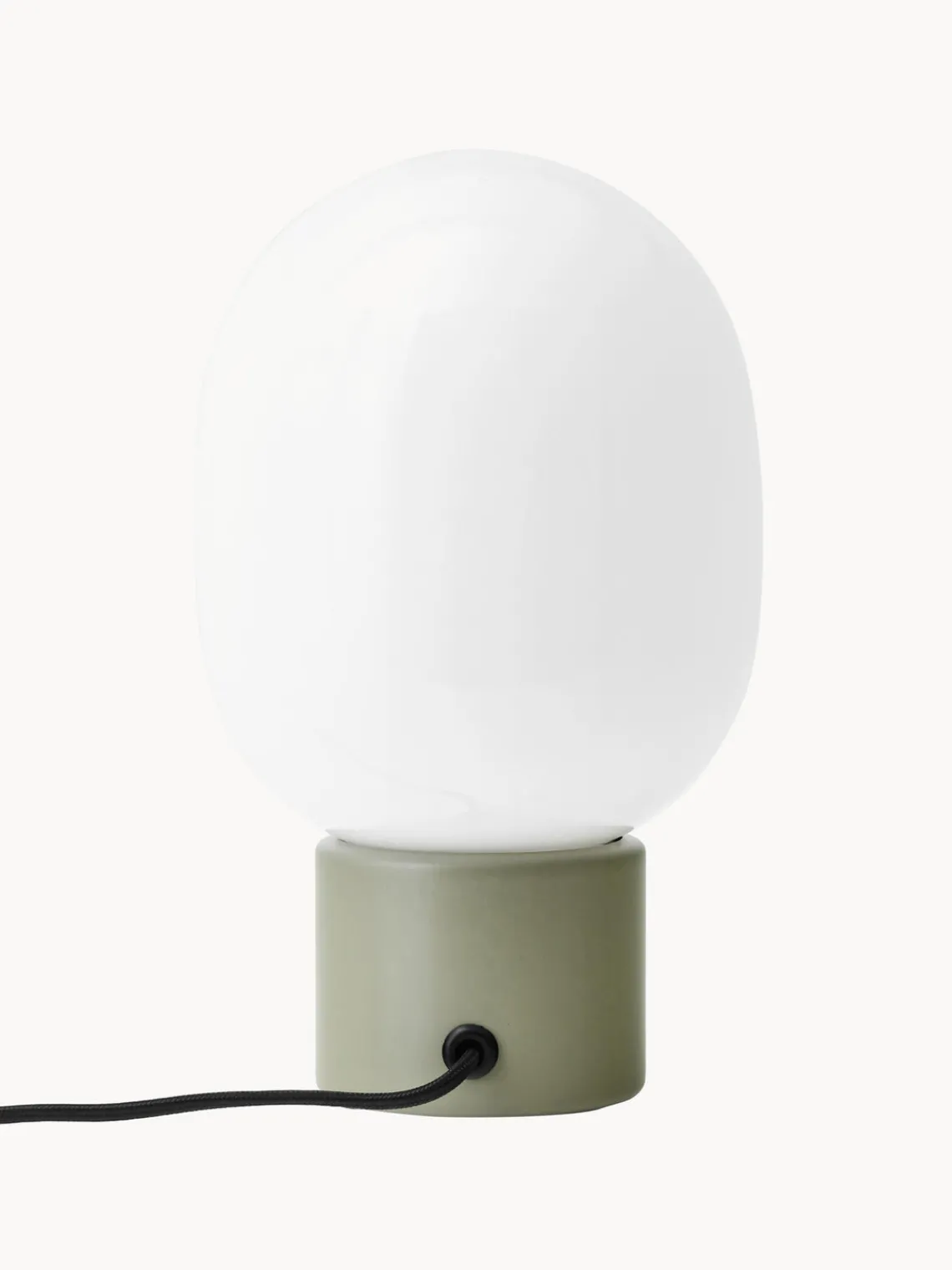 Fashion Audo Copenhagen Lampe à poser avec port USB JWDA, intensité lumineuse variable Blanc, vert sauge, noir