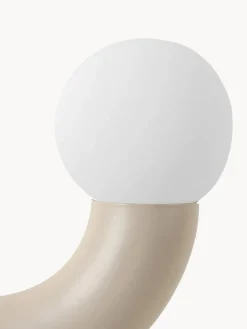 Online Houseof Lampe à poser design Tube Blanc, beige