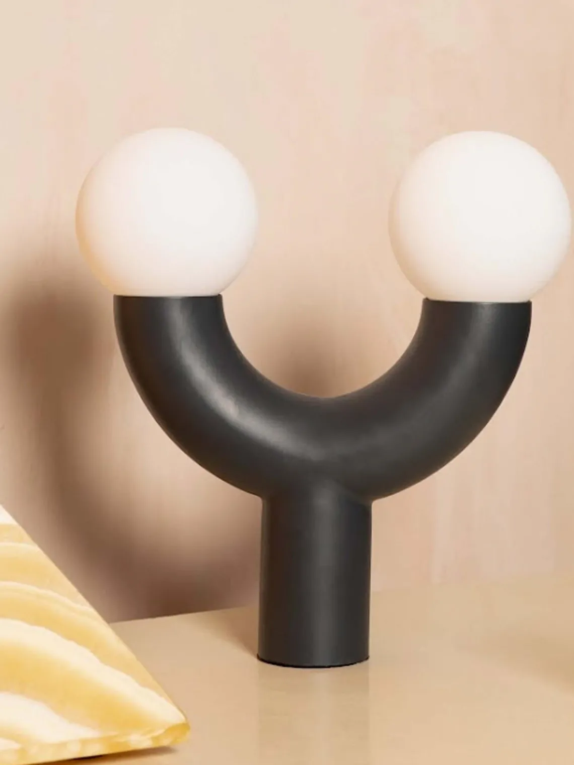 New Houseof Lampe à poser design Tube Blanc, noir