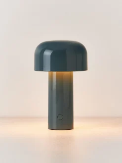Fashion Flos Lampe à poser LED à intensité variable Bellhop Gris-bleu, haute brillance