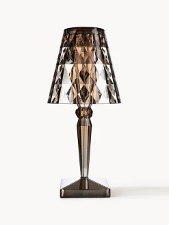 Hot Kartell Lampe à poser LED Battery, haut. 37 cm Brun clair